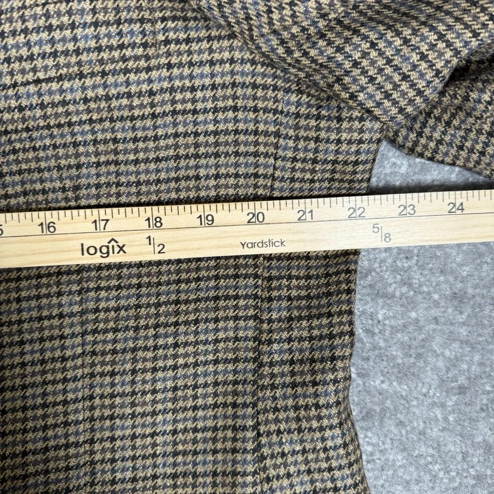 Vintage Oak Creek Blazer Men's‎ 42L Brown Houndstooth Lambswool